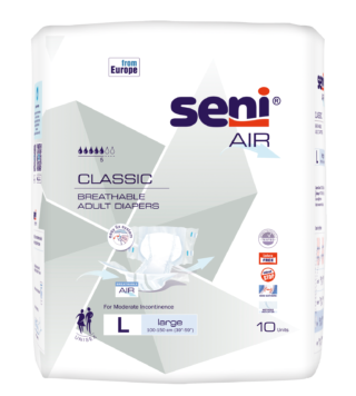 Seni Air Ind. L Adult Diapers, 10 pcs.