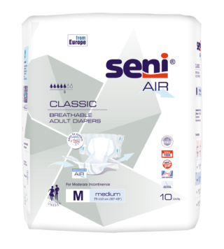 Seni Air Ind. M Adult Diapers, 10 pcs.