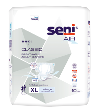 Seni Air Ind. XL Adult Diapers, 10-pack